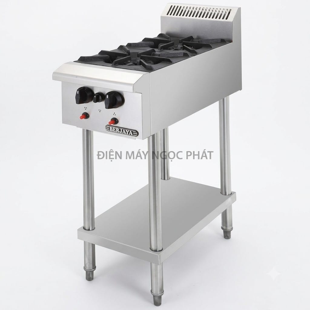 Bếp âu 2 họng chân đứng Berjaya OB2FS-17