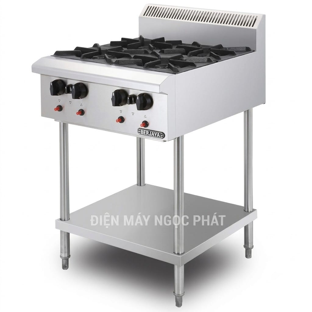Bếp âu 4 họng có chân đứng Berjaya OB4FS-17