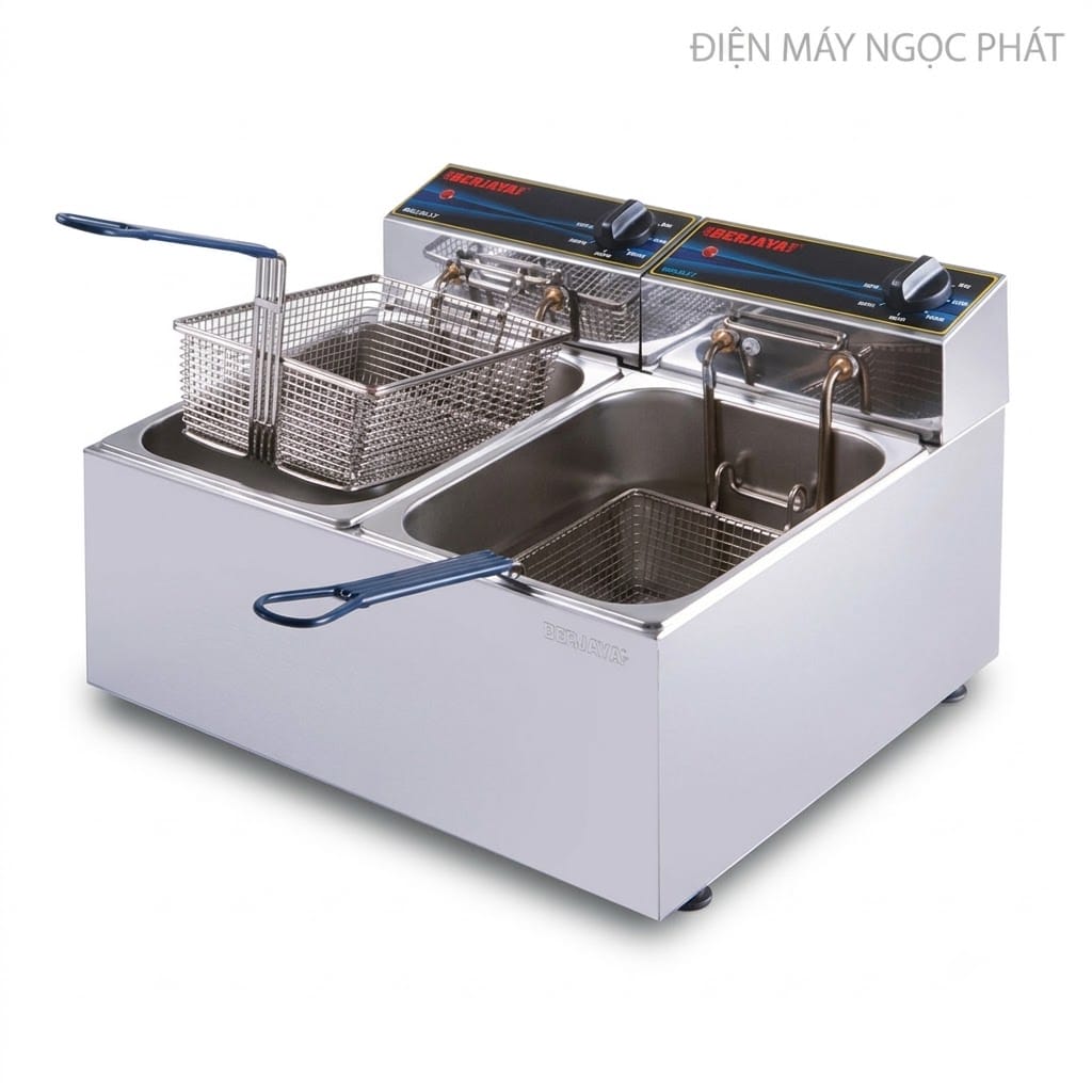 Bếp chiên nhúng điện đôi Berjaya DF11D-17
