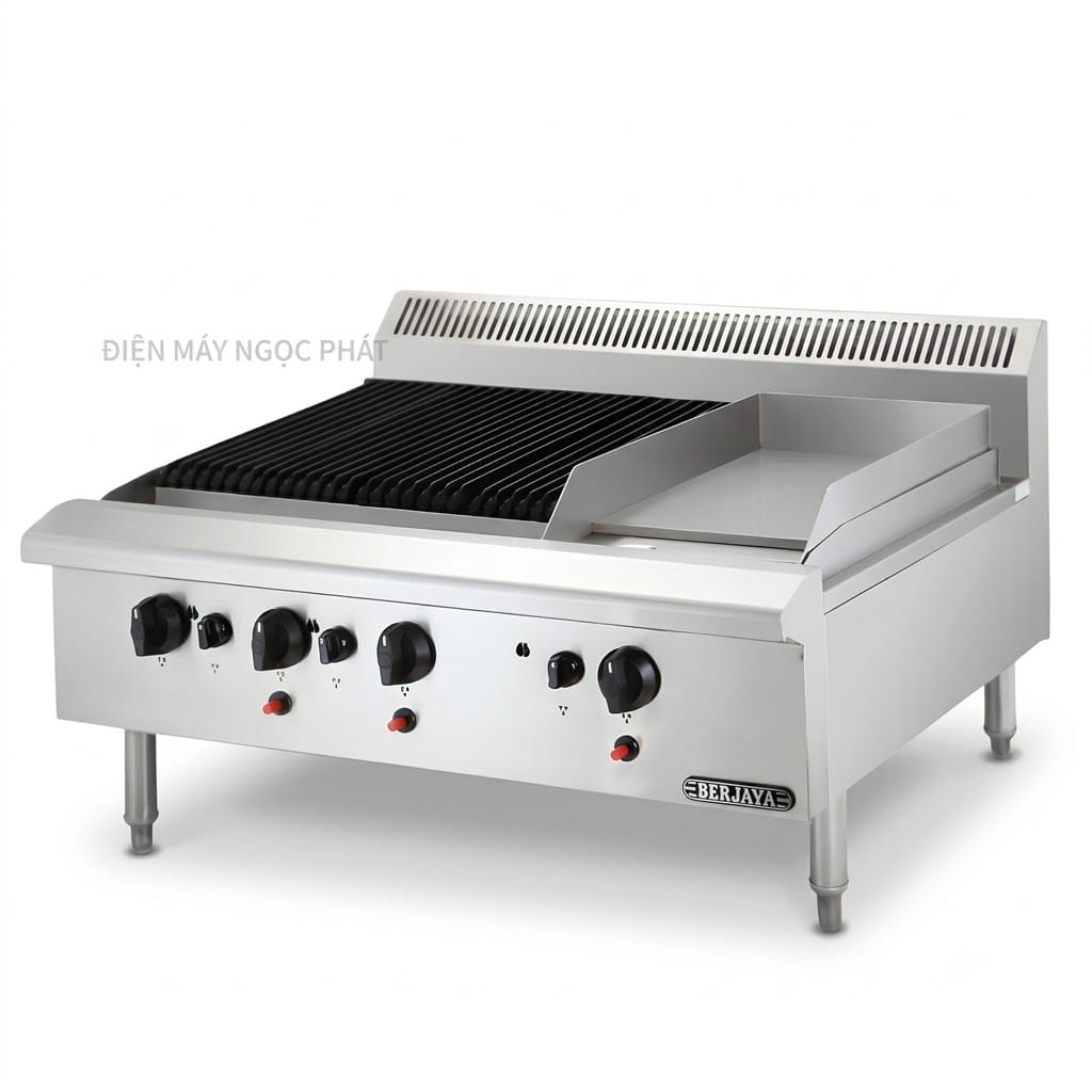 Bếp nướng chiên bề mặt dùng gas BERJAYA CB3BGG1B-17