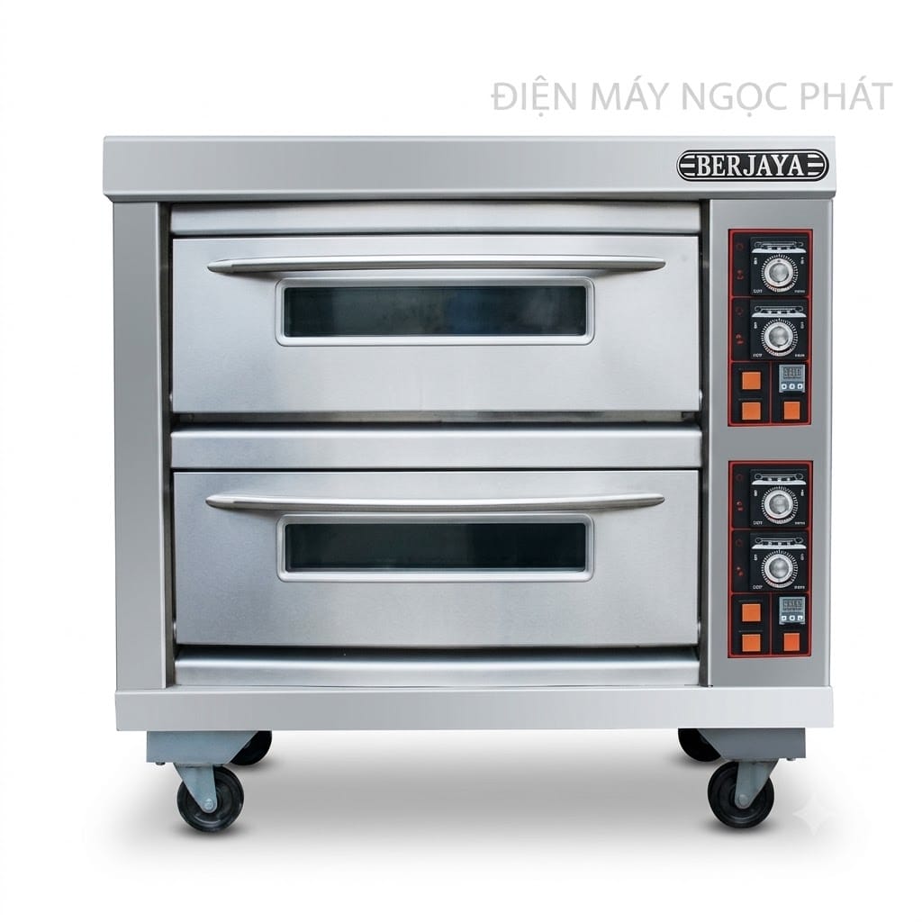 Lò nướng 2 tầng 4 khay dùng điện Berjaya BJY-E13KW-2BD