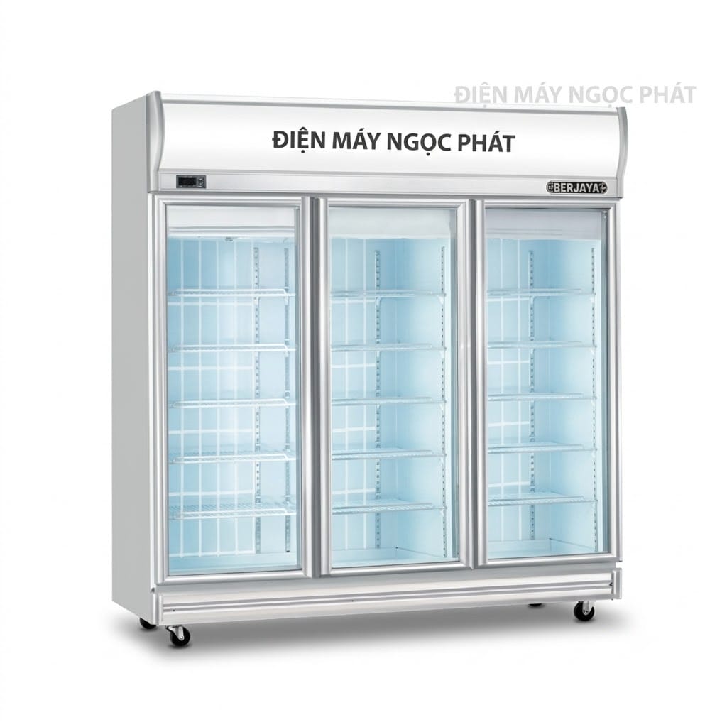 Tủ đông 3 cánh kính BERJAYA 3D/DF-SM-EV