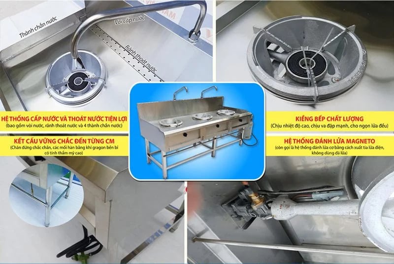 Sử dụng bếp á công nghiệp